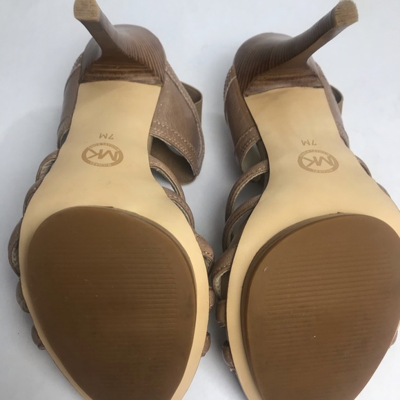 MICHAEL KORS Brown Ankle Strap Heels  7 - Picture 4 of 9